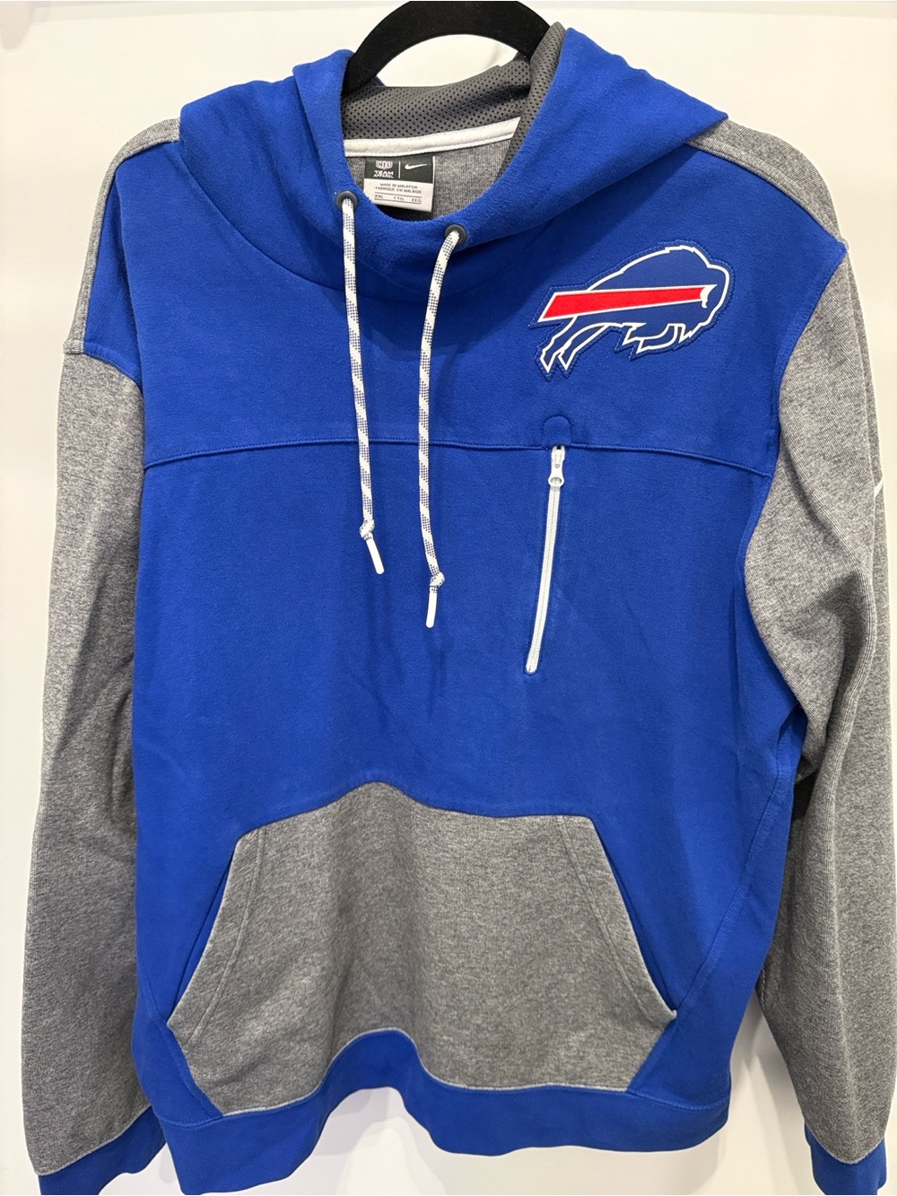 NFL Royal Blue & Gray Buffalo Bills Pullover Hoodie